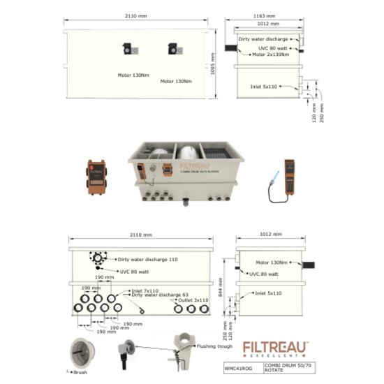 Filtreau WMC Combi Drum 50/70 Rotate Gravity
