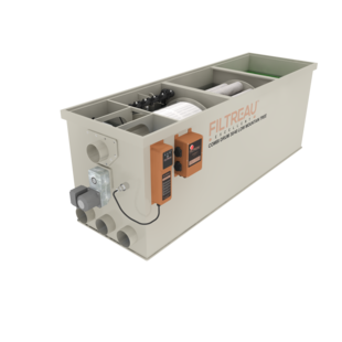 WMC Combi Drum 30/40 Low Mountain Tree Gravity trommelfilter - Filtreau