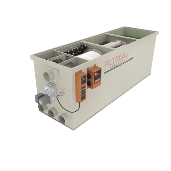 Filtreau WMC Combi Drum 30/40 Low Mountain Tree Gravity trommelfilter - Filtreau
