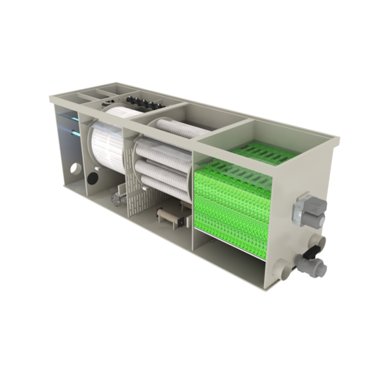 Filtreau WMC Combi Drum 30/40 Low Mountain Tree Gravity trommelfilter - Filtreau