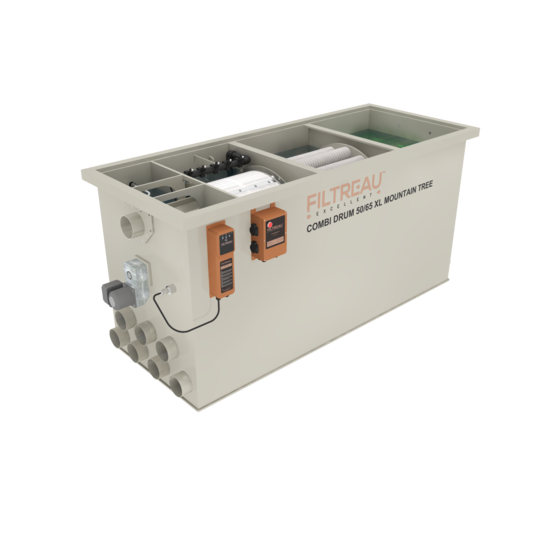 Filtreau WMC Combi Drum 50/65 XL Mountain Tree Gravity trommelfilter - Filtreau
