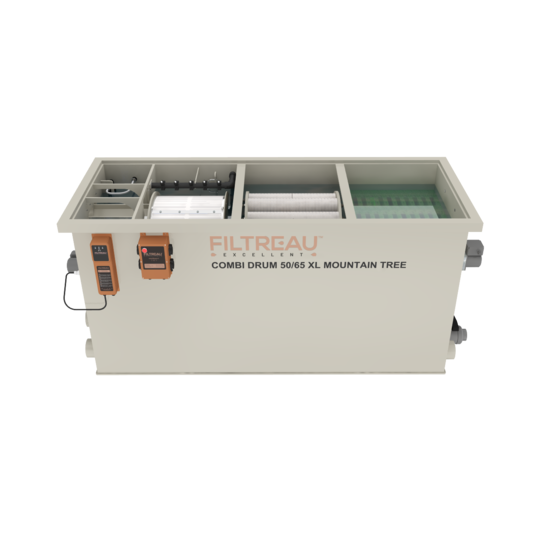 Filtreau WMC Combi Drum 50/65 XL Mountain Tree Gravity trommelfilter - Filtreau