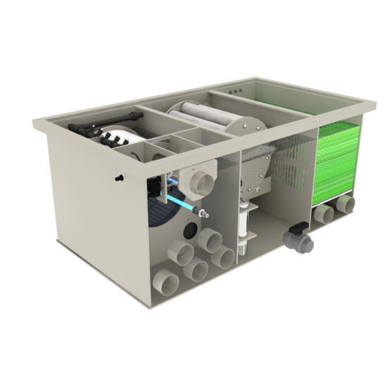 Filtreau WMC Combi Drum 30/50 Low Mountain Tree Gravity trommelfilter - Filtreau