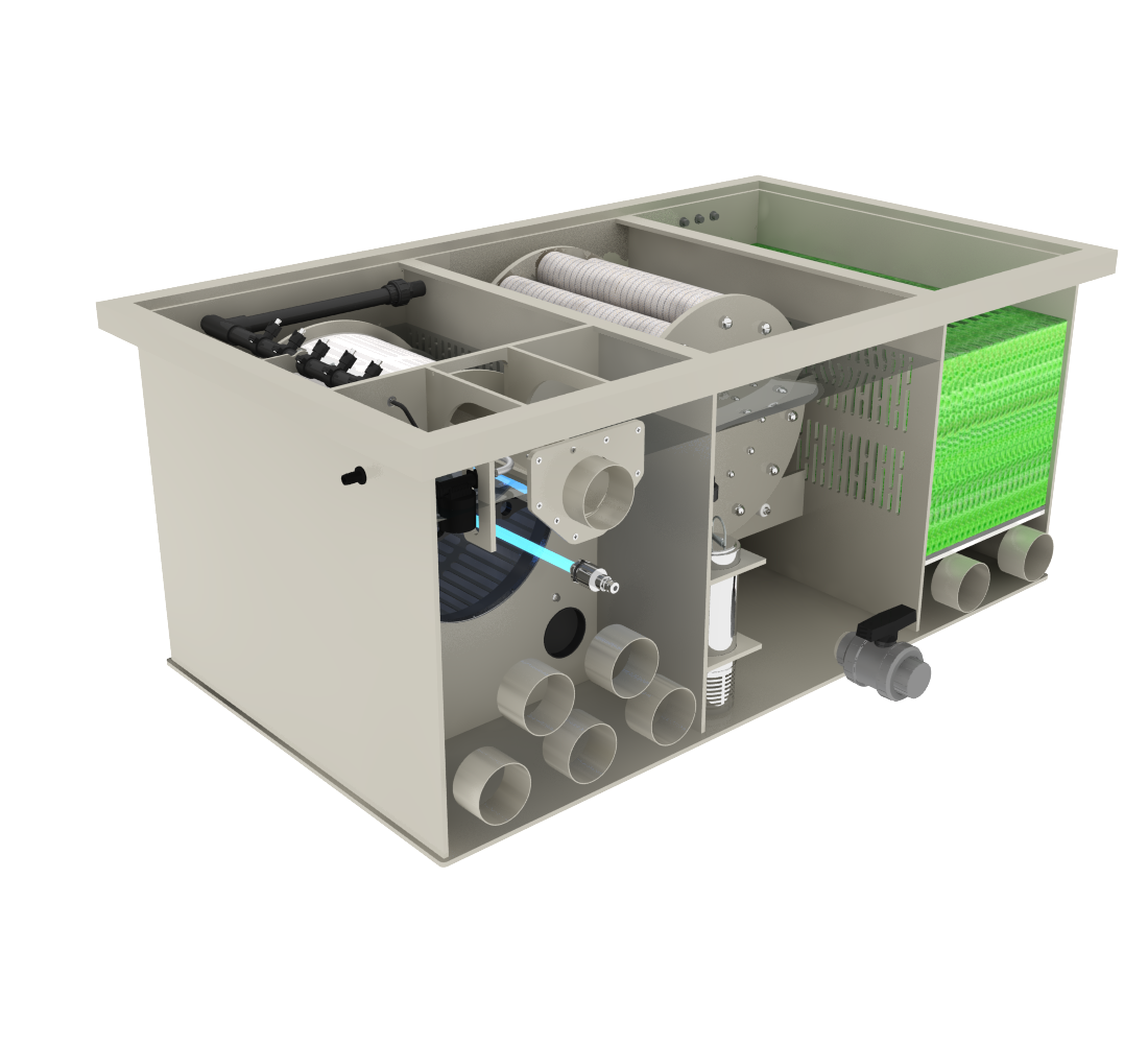 Filtreau WMC Combi Drum 30/50 Low Mountain Tree trommelfilter Gravity afbeelding