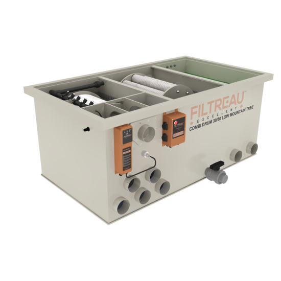 Filtreau WMC Combi Drum 30/50 Low Mountain Tree trommelfilter Gravity