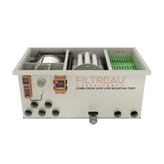 Filtreau WMC Combi Drum 30/50 Low Mountain Tree Gravity trommelfilter - Filtreau