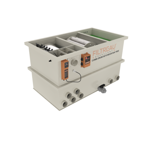 Filtreau WMC Combi Drum 50/70 Mountain Tree Gravity trommelfilter - Filtreau
