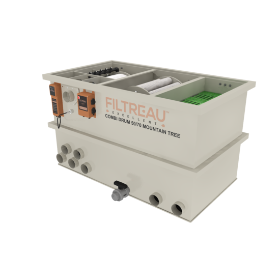 Filtreau WMC Combi Drum 50/70 Mountain Tree Gravity trommelfilter - Filtreau