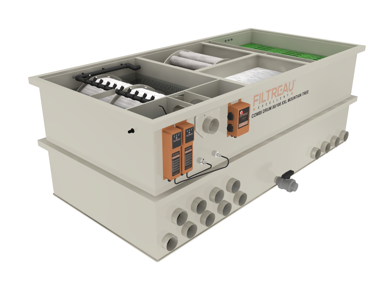 Filtreau WMC Combi Drum 80/100 XXL Mountain Tree trommelfilter Gravity afbeelding