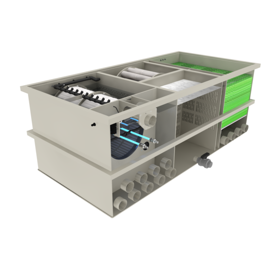 Filtreau WMC Combi Drum 80/100 XXL Mountain Tree Gravity trommelfilter - Filtreau
