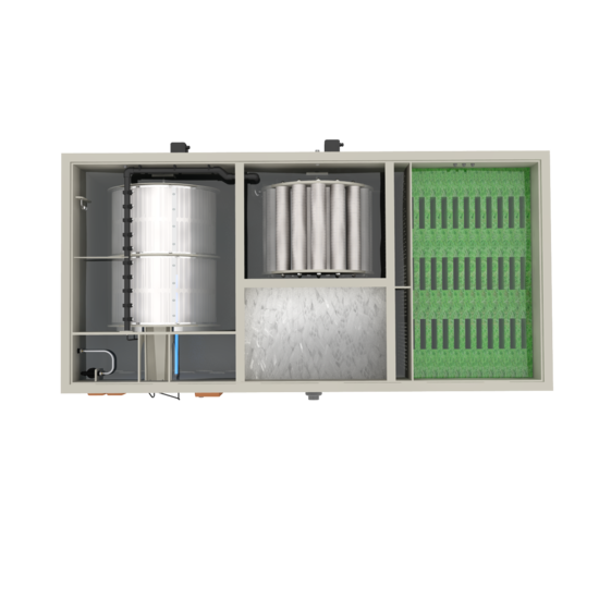 Filtreau WMC Combi Drum 80/100 XXL Mountain Tree Gravity trommelfilter - Filtreau