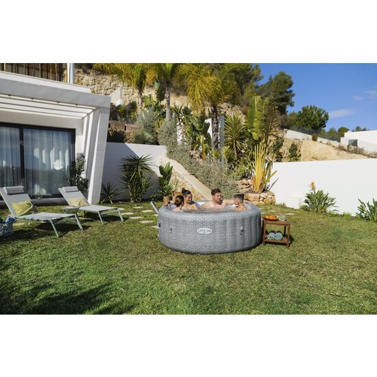 Lay-Z Spa Bali smart airjet 6 grijs rotan