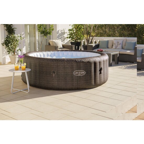 Lay-Z Spa Bali smart airjet 7 bruin rotan