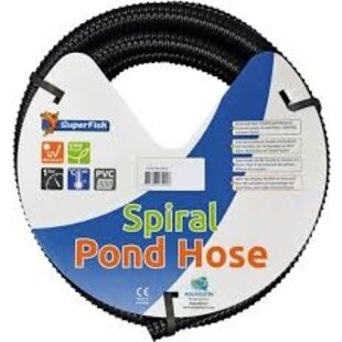 ZWARTE SPIRAALSLANG 20 MM 5 M - Superfish