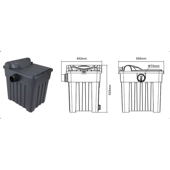 Aquaking Bio Filterbox BF-25000 Vijverfilter met UV - AquaKing