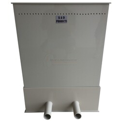 Trickle filter middel - vijver druppelfilter 2x ronde uitloop 63 mm - PP Sahara