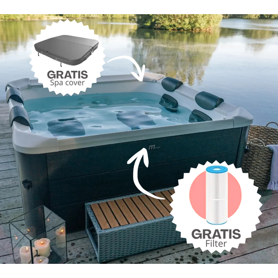 W'eau MSpa Oslo Plus frame spa - 6 persoons