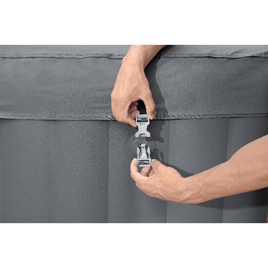 Lay-Z Spa Santorini hydrojet pro 7 grijs - Lay-Z