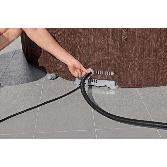 Lay-Z Spa Toronto airjet 7 bruin hout - Lay-Z