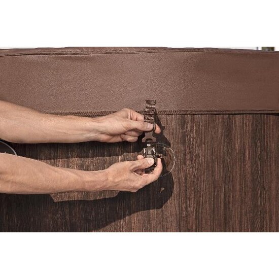 Lay-Z Spa Toronto airjet 7 bruin hout - Lay-Z