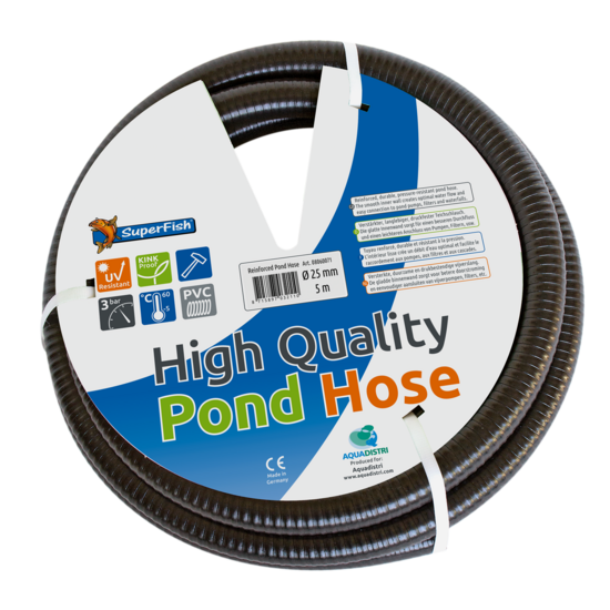 SuperFish  Gewapende vijverslang 32mm x 5m - SuperFish