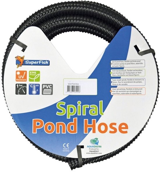 SuperFish  Zwarte Spiraalslang 40 mm / 5 meter - SuperFish afbeelding