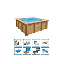 Bali 2,10x2,10m - 78cm Premium pakket - Interline