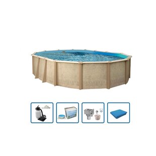 Sunlake ovaal 6,10x3,60m Basis Pakket - Interline