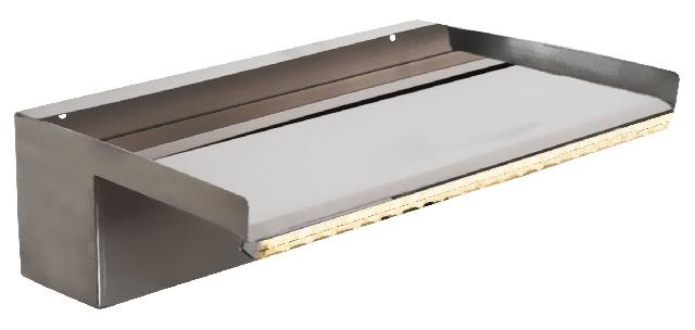 Heissner Waterval element roestvrij staal met LED, 30 cm - Heissner afbeelding