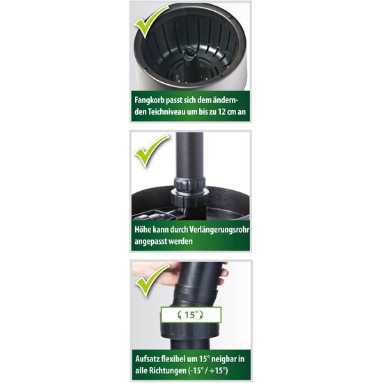 Heissner Vijver oppervlakte skimmer - Heissner