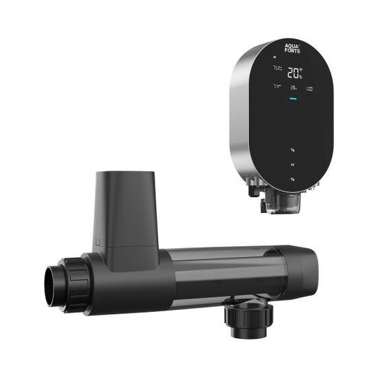 AquaForte AquaForte B-Clear LS100 laag zout elektrolyse en hydrolyse zwembad desinfectiesysteem met pH-regeling voor 30-70 m³ AquaForte