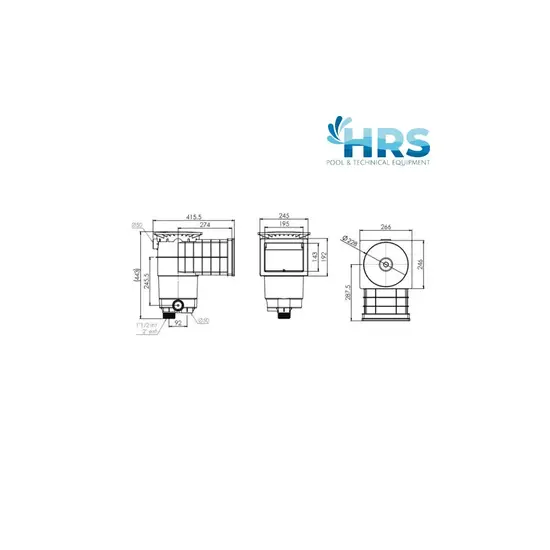 Weltico Skimmer A200 | beton | wit - Weltico