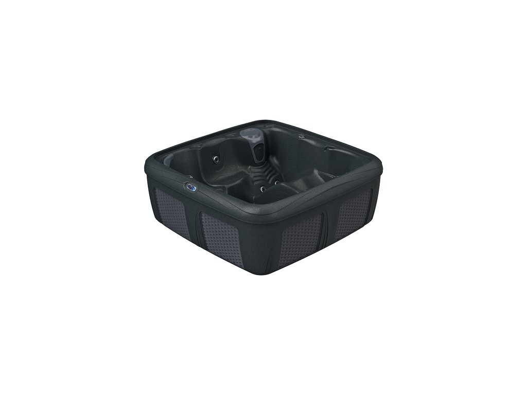 Dream Maker Spa Stonehenge Odyssey BIG EZ Black Diamond / Grey Wicker - Dream maker afbeelding