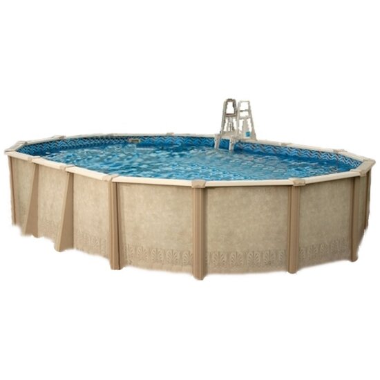 Interline  Sunlake ovaal 7,30x3,60m Deluxe Pakket - Interline