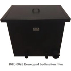 Bewegend bed filter  zonder matten met deksel (K&D-0026) - K&D