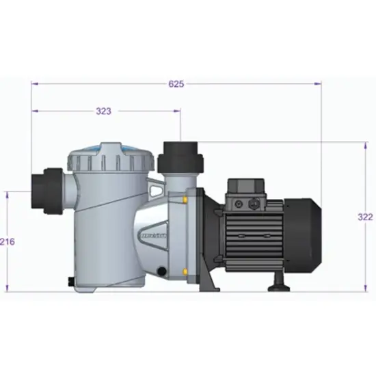 Ocean Frequentie geregelde zwembadpomp | Inver iQ 150 | 21 m³/h | 230 V | Ocean®