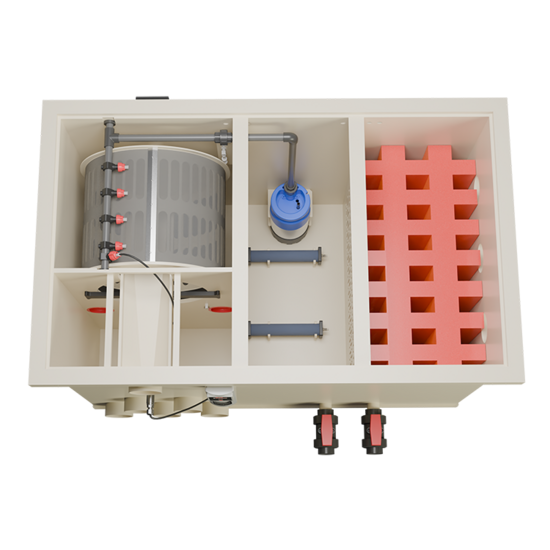 Aquaking Combi Smile Filter Red Label Incl. Filtermateriaal - Aquaking