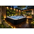 Wellness Tub Ultimate ECO Spa 001 - Energiezuinige en Luxe 5-Persoons Jacuzzi - Zwart