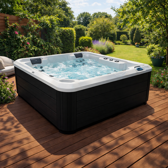 Wellness Tub Ultimate ECO Spa 002 Dark Grey - 4-Persoons Jacuzzi - Wellness Tub