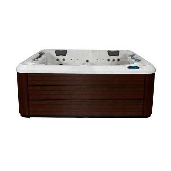 Wellness Tub Ultimate ECO Spa 002 - Energiezuinige en Luxe 6-Persoons Jacuzzi - Bruin