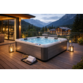 Wellness Tub Ultimate ECO Spa 003 Light Grey - 4-Persoons Jacuzzi - Wellness Tub