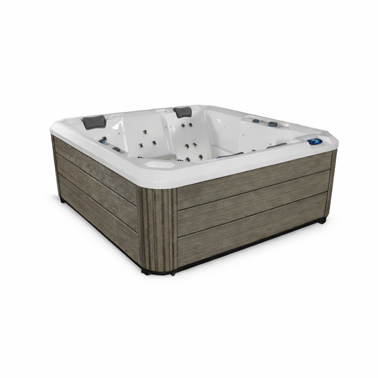 Wellness Tub Ultimate ECO Spa 003 - Energiezuinige en Luxe 6-Persoons Jacuzzi - Donkergrijs