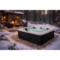Wellness Tub Ultimate ECO Spa 004 - Energiezuinige en Luxe 6-Persoons Jacuzzi - Zwart