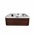 Wellness Tub Ultimate ECO Spa 004 - Energiezuinige en Luxe 6-Persoons Jacuzzi - Bruin