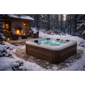 Wellness Tub Ultimate ECO Spa 004 - Energiezuinige en Luxe 6-Persoons Jacuzzi - Bruin