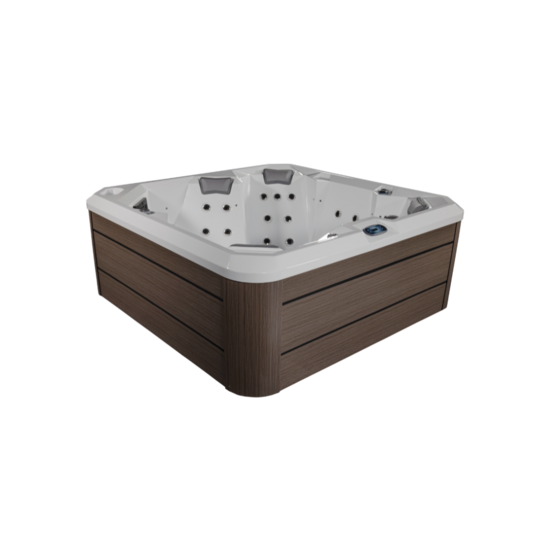 Wellness Tub Ultimate ECO Spa 004 - Energiezuinige en Luxe 6-Persoons Jacuzzi - Donkergrijs