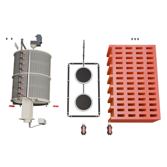 Aquaking Basic Combi 80/100 XXl Filter Red Label Incl. Filtermateriaal - Aquaking