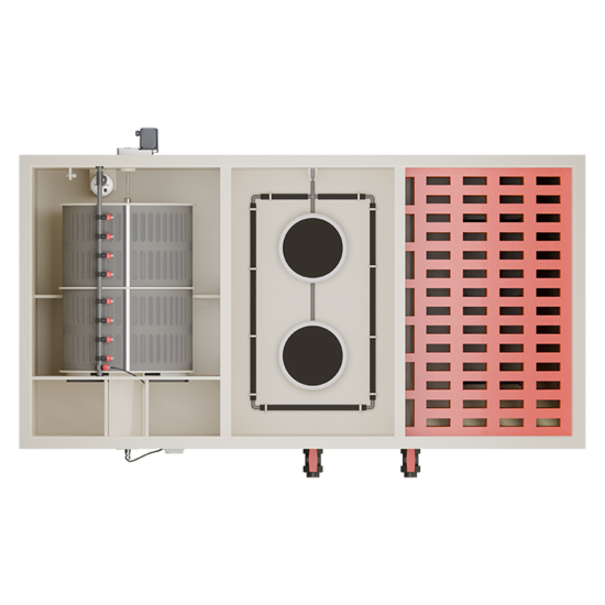 Aquaking Basic Combi 80/100 XXl Filter Red Label Incl. Filtermateriaal - Aquaking