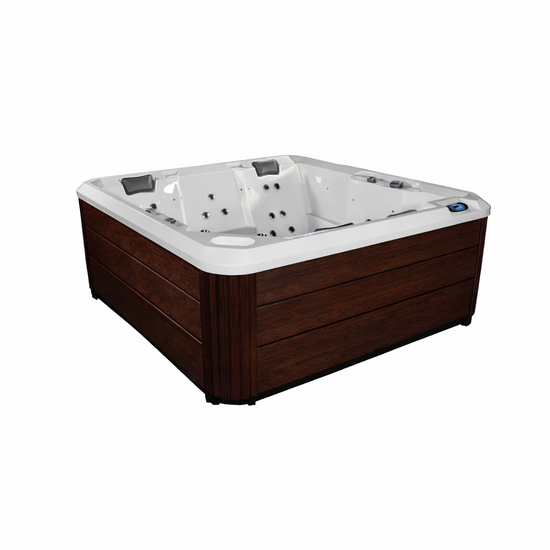 Wellness Tub Ultimate ECO Spa 005 - Energiezuinige en Luxe 7-Persoons Jacuzzi - Bruin
