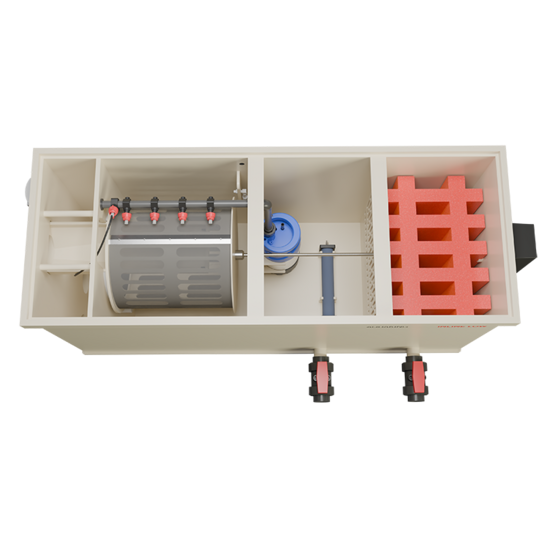 Aquaking Inline Combi 20/25 Low Filter Red Label Excl. Filtermateriaal - Aquaking